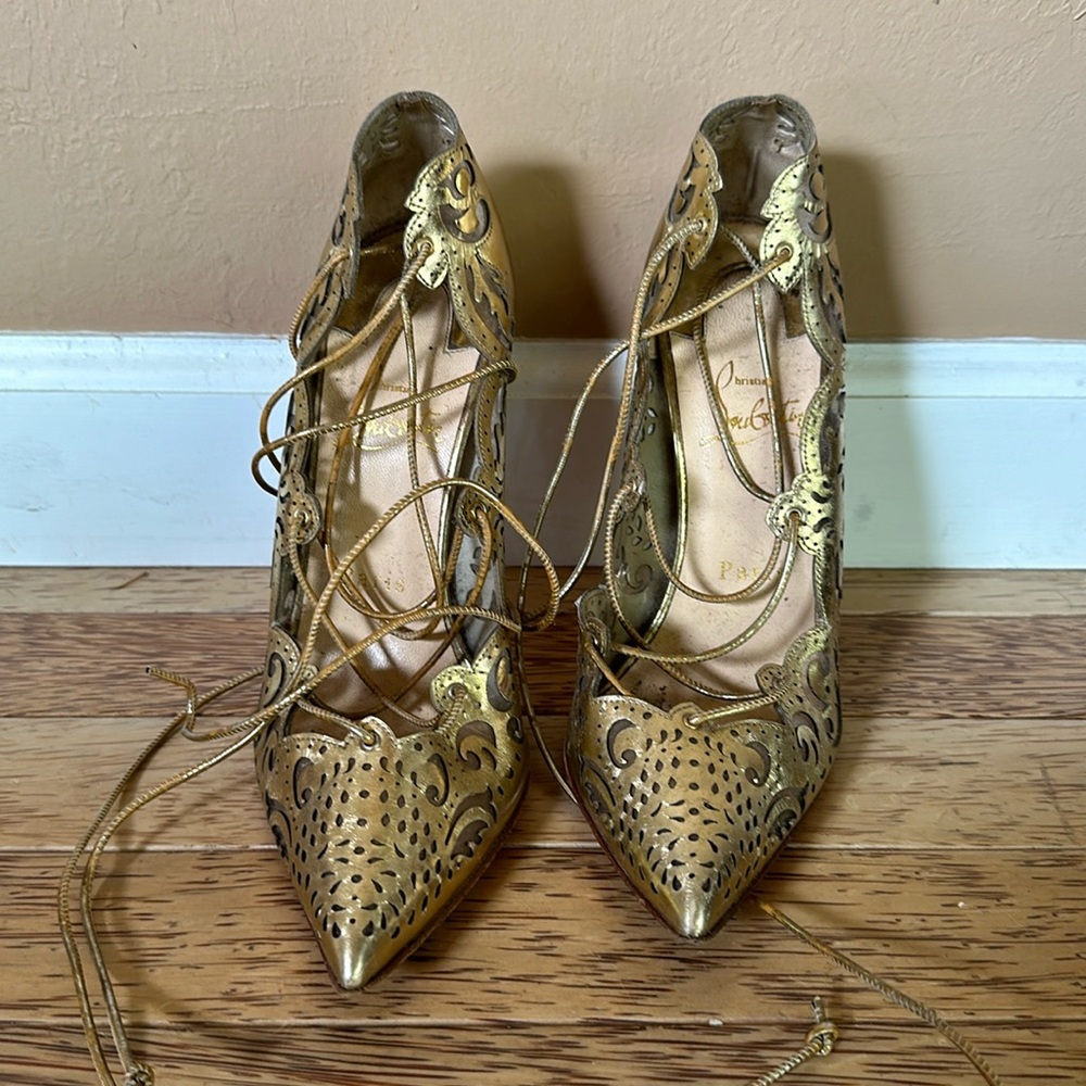 COPY - Christian Louboutin Impera Gold 7.5